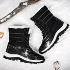 Damen warme Winterstiefel mit rutschfester Sohle und isolierendem Futter R&B