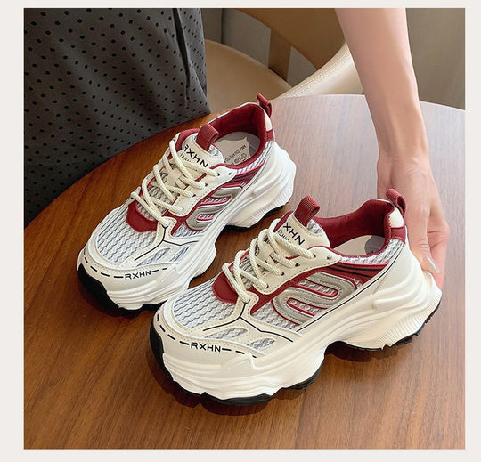 Damen Sportliche Komfort-Sneaker mit atmungsaktivem Mesh und dämpfender Sohle R&B
