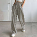 Damen Weite Streifen-Hose R&B