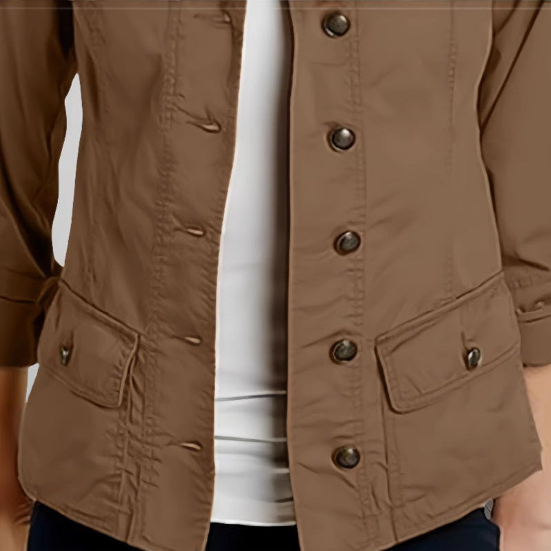 Damen Leichte Sommerjacke mit praktischen Taschen R&B