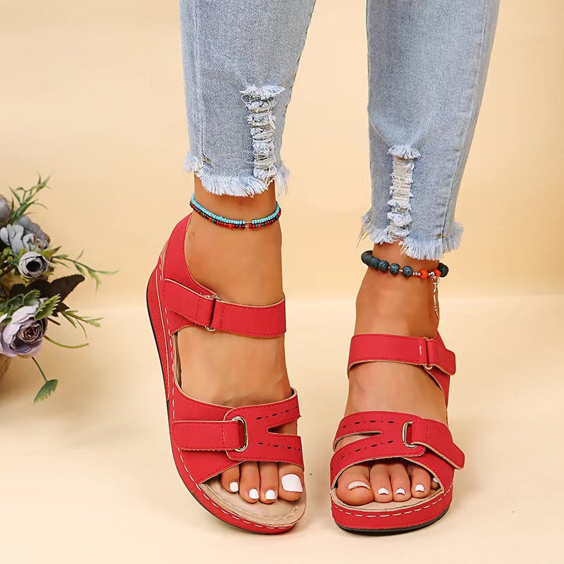 Damen Komfortable Badesandalen mit verstellbaren Schnallen R&B
