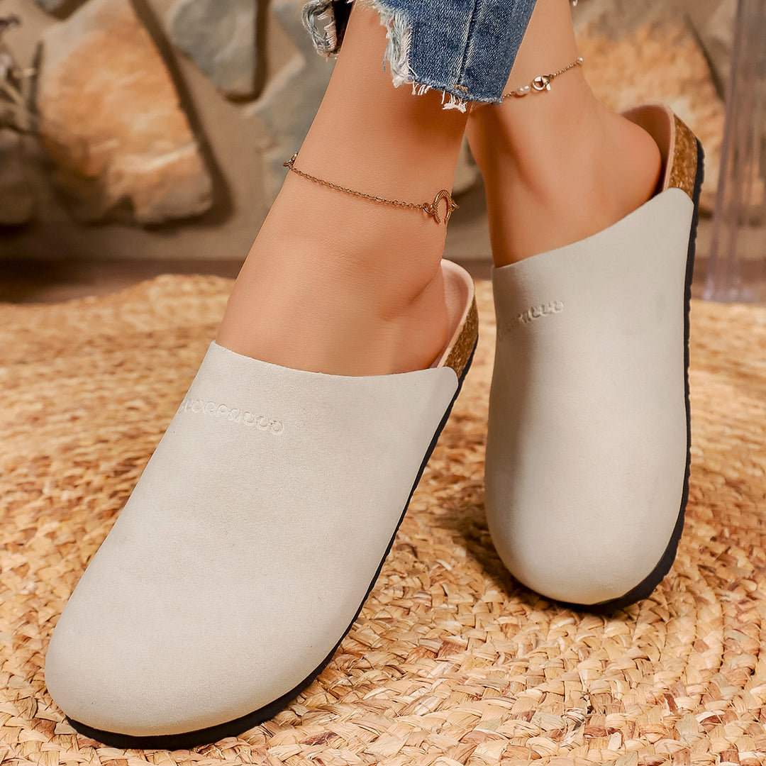 Damen Bequeme Clogs aus weichem Wildleder mit anatomisch geformtem Fußbett R&B