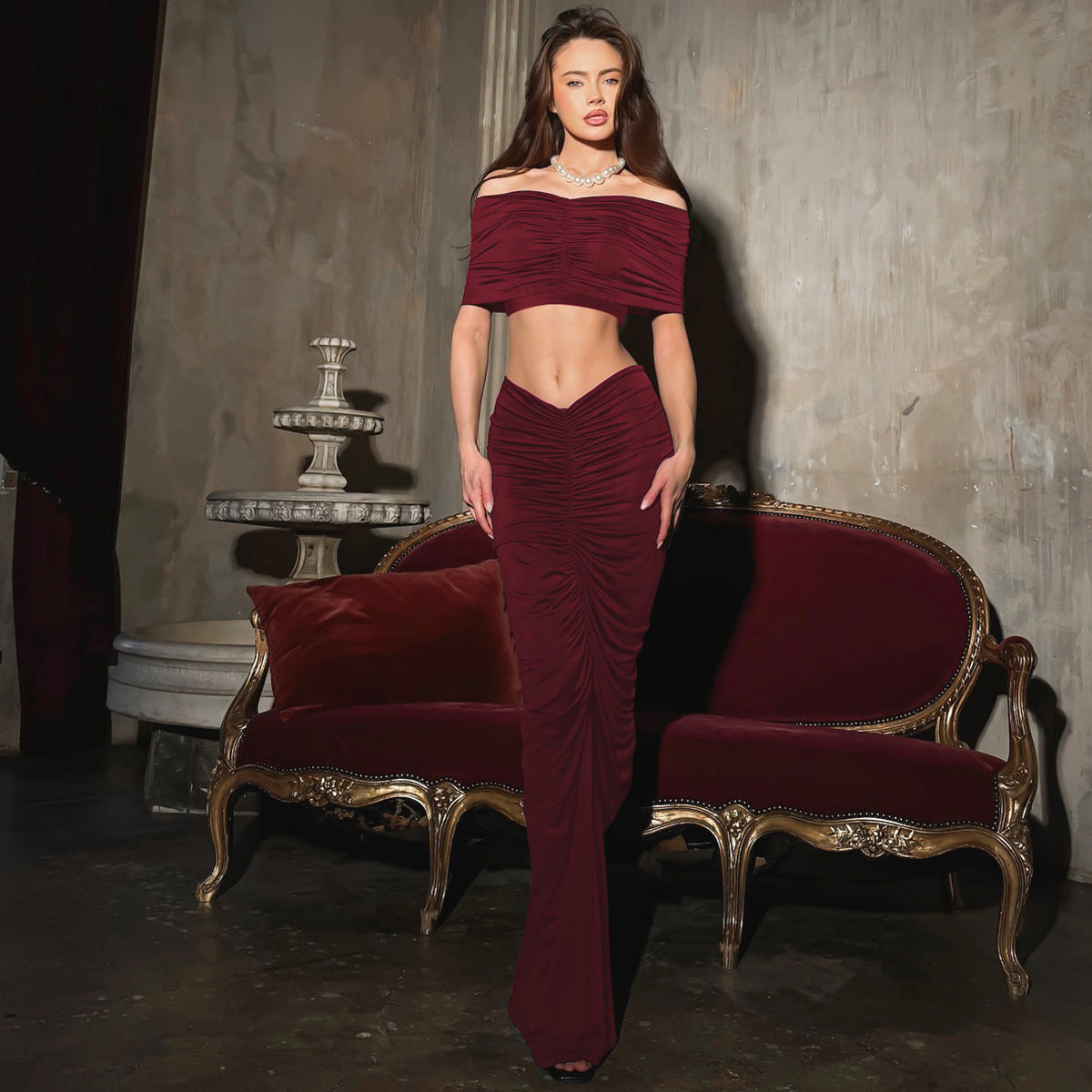 Damen Elegantes und figurbetontes Abendkleid R&B