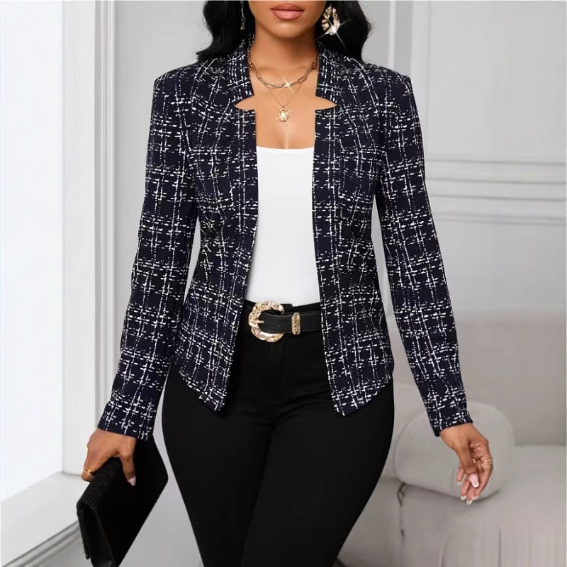Damen raffinierte Business-Blazerjacke R&B