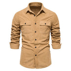 Herren Kamelhaar-Karohemd Shirt
