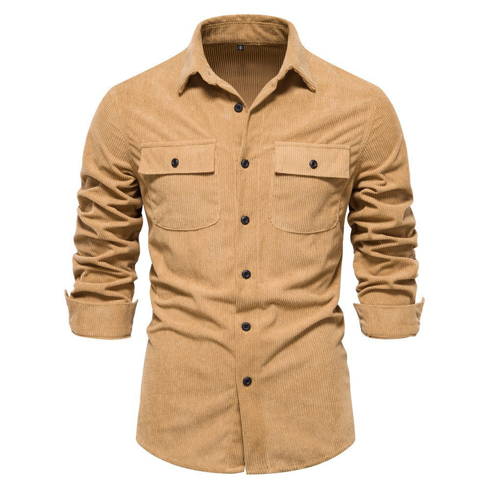 Herren Kamelhaar-Karohemd Shirt