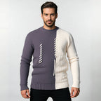 Herren modischer Pullover mit strukturiertem Design und einzigartigen Knotendetails R&B