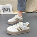 Damen Sportliche Plateausneaker mit edlen Steppnähten und rutschfester Sohle R&B