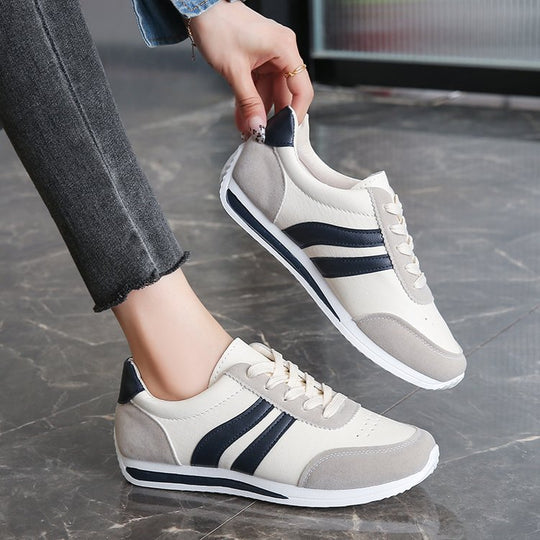 Damen Sportliche Freizeitsneakers mit atmungsaktiver Oberflächenstruktur und rutschfester Sohle R&B