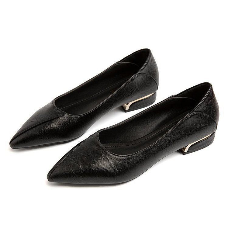 Damen Spitzen Ballerinas mit elegantem Blockabsatz R&B