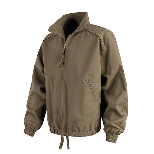 Herren lässige Übergangsjacke mit hohem Kragen und praktischen Taschen R&B
