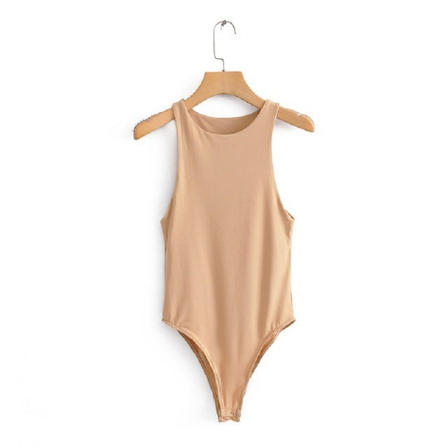 Damen Figurbetontes Tanktop mit breitem Trägerdesign R&B