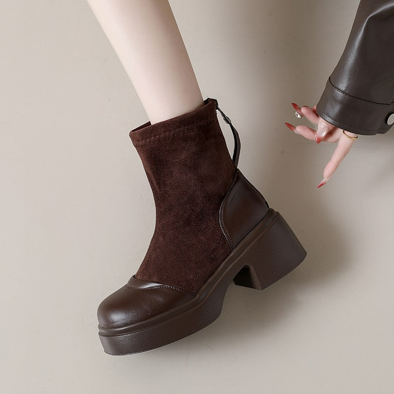 Damen Modische Stiefeletten mit eleganter Absatzhöhe R&B