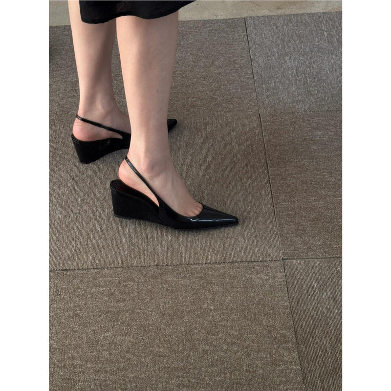 Damen Slingback Wedges mit spitzem Design R&B