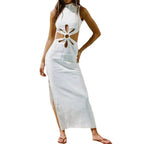 Damen Maxikleid mit Cut-Outs R&B