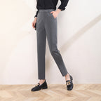 Damen komfortable Anzug Stoffhose weit