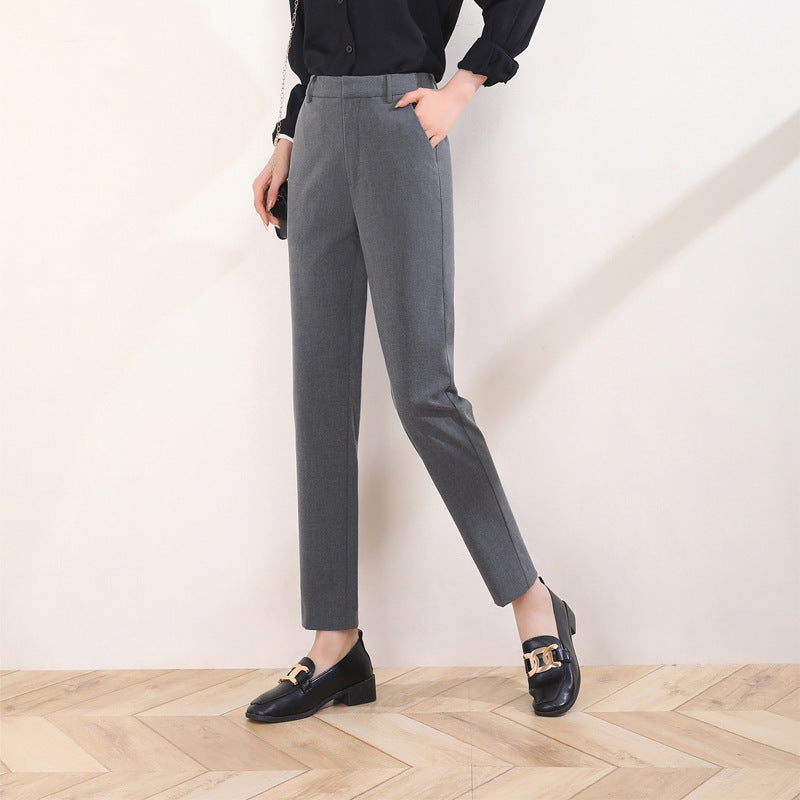 Damen komfortable Anzug Stoffhose weit