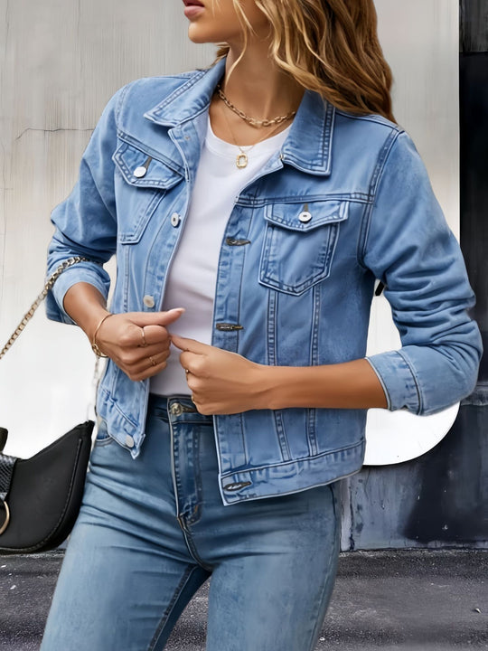 Damen Lässige Utility-Jacke mit strukturierten Details R&B