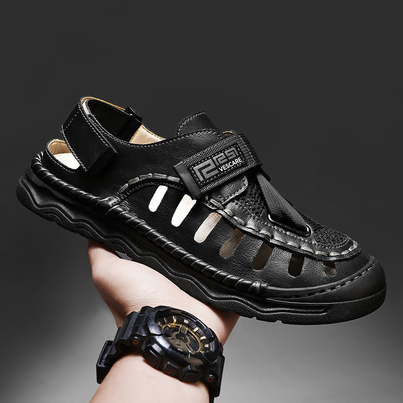 Damen Komfortable Outdoor-Sandalen mit verstellbarem Riemen und atmungsaktiver Obermaterialstruktur R&B