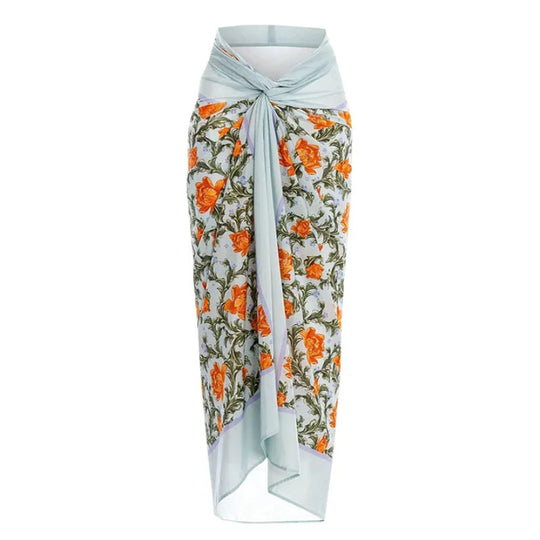 Damen Einteiliger Badeanzug mit floralem Cut-Out und Rüschen R&B