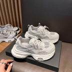 Damen modische Sneaker mit atmungsaktiver Oberflächenstruktur und dämpfender Sohle R&B