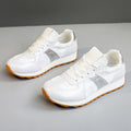 Damen sportliche Sneakers mit glänzenden Akzentdetails und atmungsaktiver Obermaterialstruktur R&B