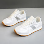 Damen sportliche Sneakers mit glänzenden Akzentdetails und atmungsaktiver Obermaterialstruktur R&B