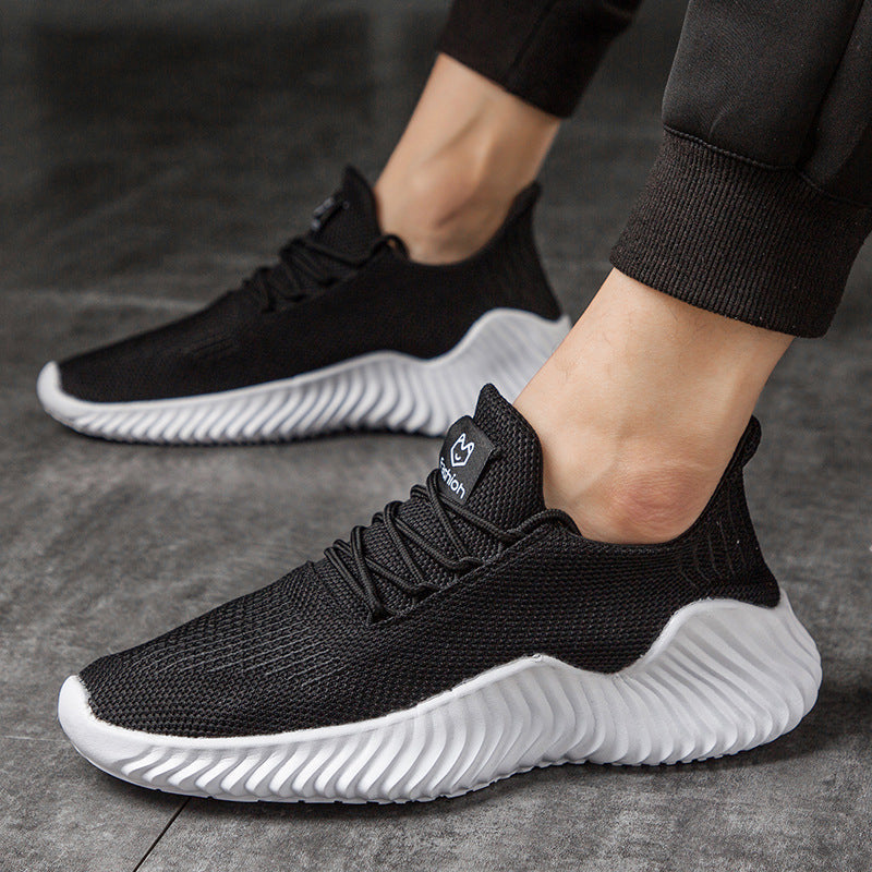Damen Sportliche Sneaker mit elastischer Knöchelpartie und rutschfester Sohle
