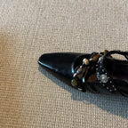 Damen elegante Slingback-Pumps mit modischem Schmuckdetail
