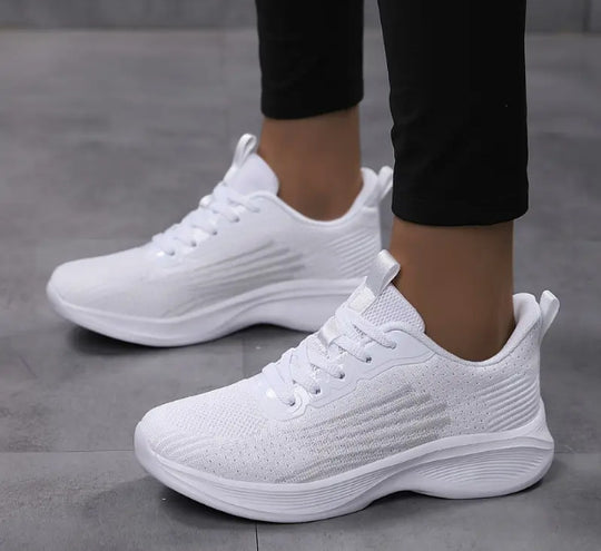 Damen Atmungsaktive Sport-Sneaker mit flexibler Sohle und gepolstertem Fußbett R&B