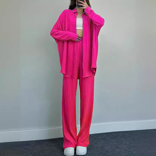 Damen lässiger Overall mit schickem Hemd R&B