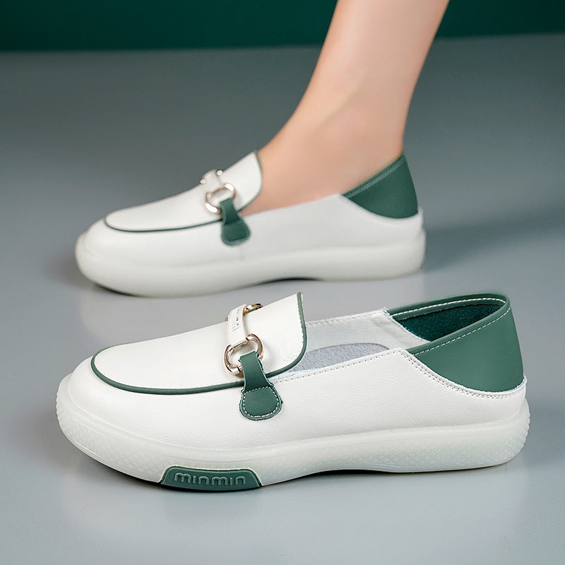 Damen Bequeme Slip-On Schuhe mit modischem Dekor und rutschfester Sohle R&B