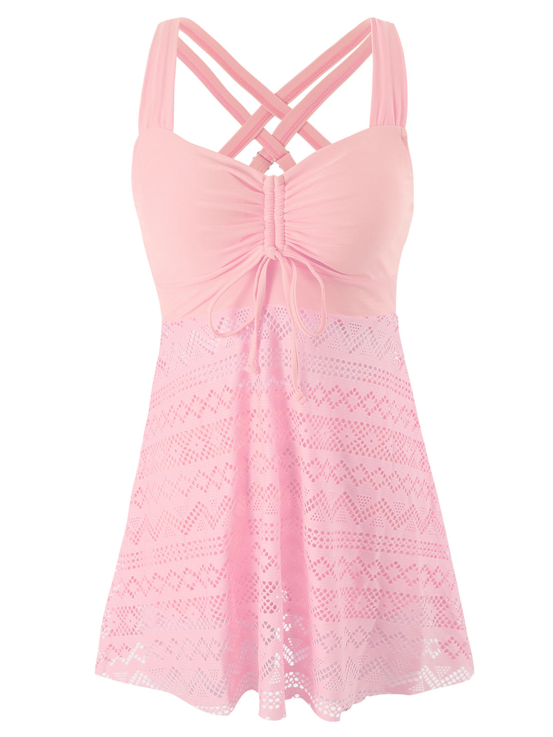Damen Schwimmkleid mit raffinierter Rückenpartie und sehr elastischer Stoffqualität R&B