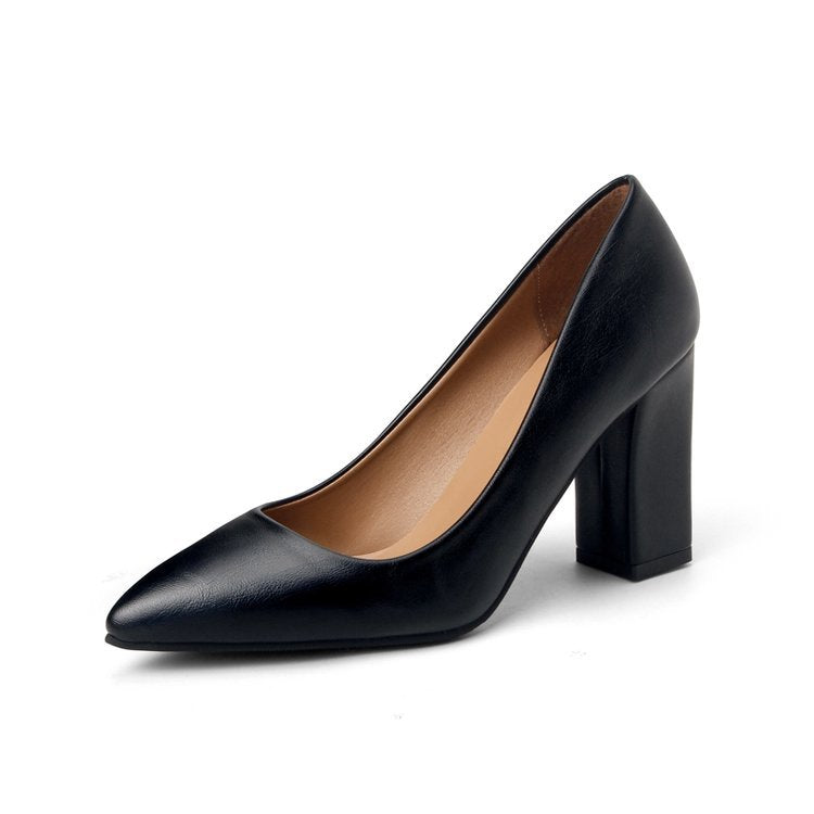 Damen elegante High Heels mit blockiertem Absatz R&B