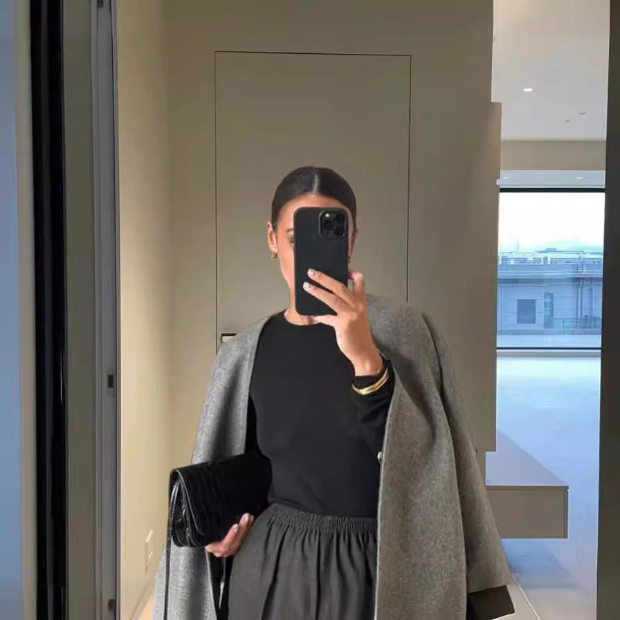 Damen Oversized Wolljacke R&B
