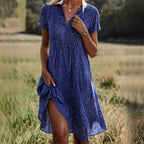 Damen Hemdkleid mit Polo-Kragen und leichtem, atmungsaktivem Stoff