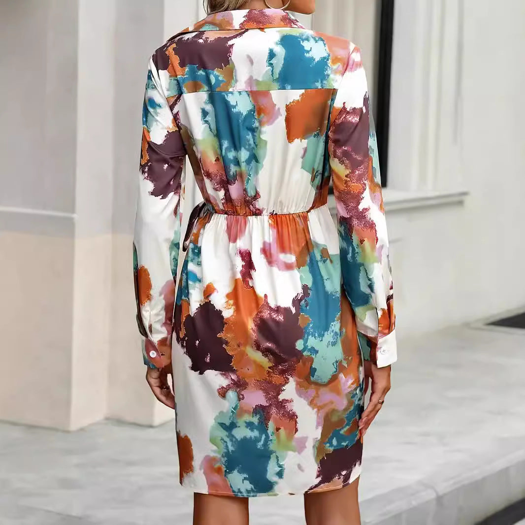 Damen Wickelkleid mit geschmackvollem Farbverlauf R&B