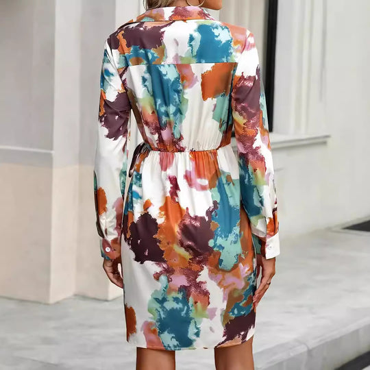 Damen Wickelkleid mit geschmackvollem Farbverlauf R&B