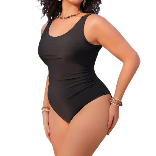 Damen Einteiler Badeanzug mit figurformendem Schnitt R&B