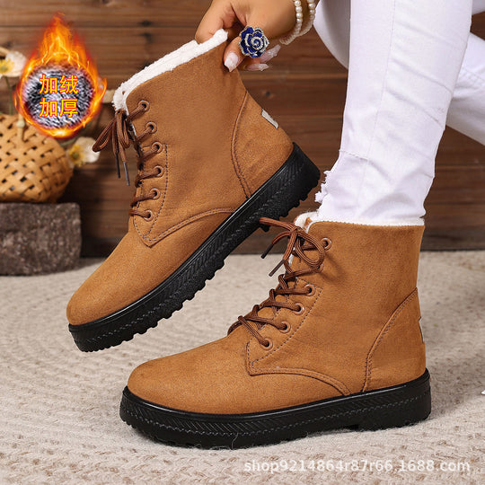 Damen Warm Gefütterte Winterstiefel R&B