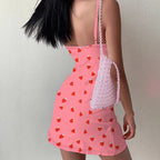 Damen Minikleid mit erfrischendem Erdbeer-Design R&B