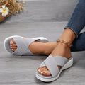 Damen Komfortable Crossover-Sandalen mit dämpfender Sohle R&B