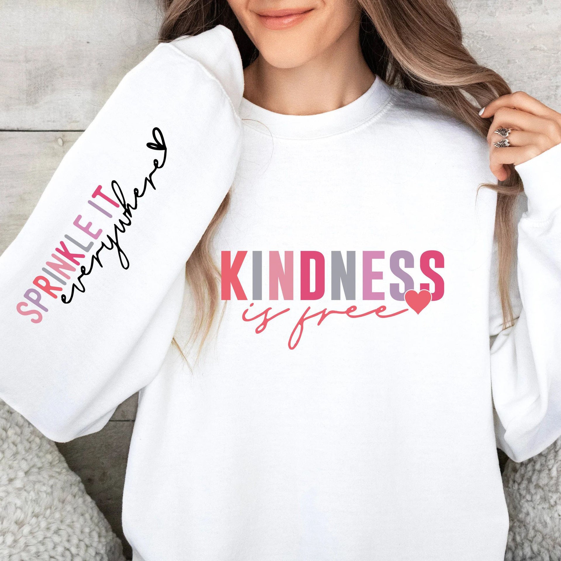 Damen Sweatshirt mit inspirierendem Schriftzug und gemütlicher Passform