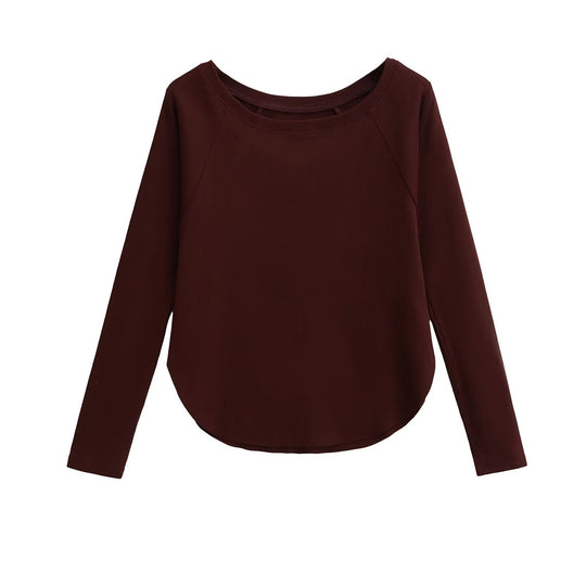 Damen lässiges Langarmshirt R&B