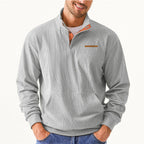 Herren Hochwertiger Pullover mit halbem Reißverschluss und komfortabler Passform R&B