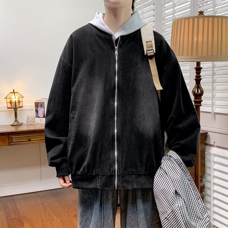 Herren entspannte Baumwolljacke im lässigen Stil R&B