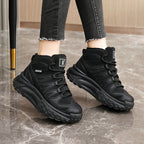 Damen Sportliche Winter Sneakers mit hochgezogenem Schaft und rutschfester Sohle R&B