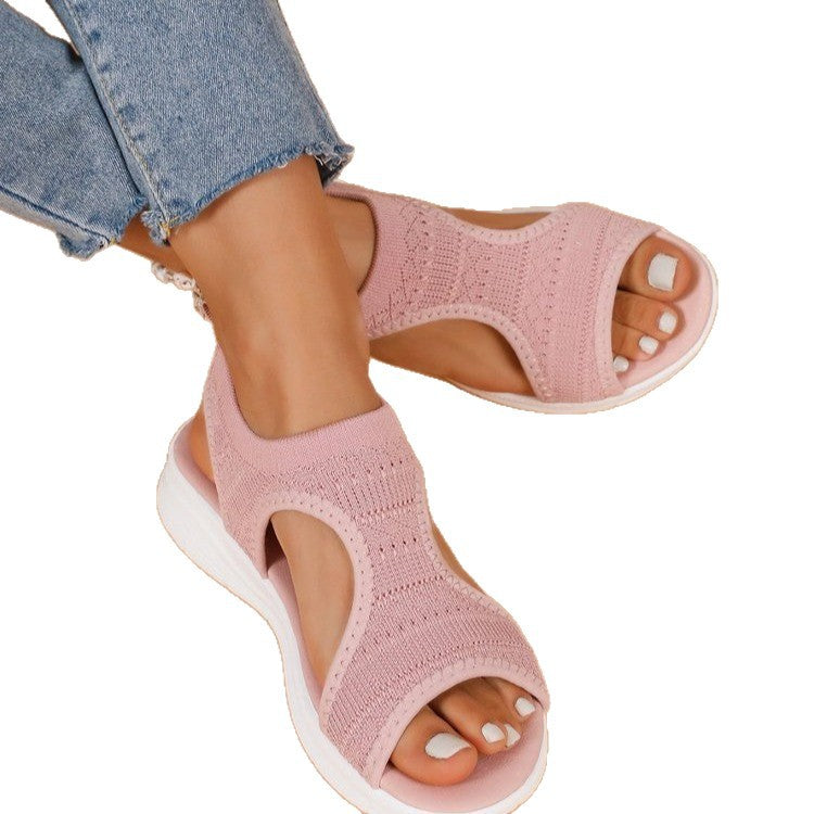 Damen Bequeme Strandsandalen mit atmungsaktivem Mesh-Obermaterial R&B