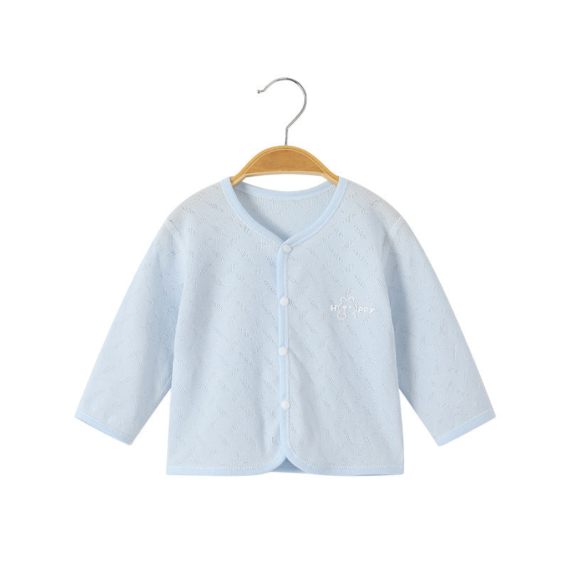 Unisex nan soft organische Baumwolle Snap-Front strukturierte Babystrickjacke mit gesticktem Teddy R&B