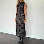 Damen Elegantes Spitzenmaxikleid mit floralem Muster R&B
